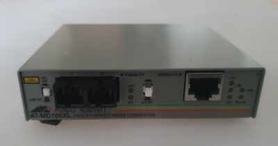 Allied Telesyn Telesis AT-MC102XL 100TX to 100 FX SC Media Converter EXCL PSU