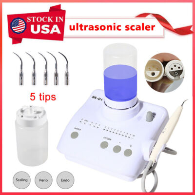 Portable Dental Ultrasonic Piezo Scaler+Handpiece 2Bottles Fit DTE SATELEC SK-D1
