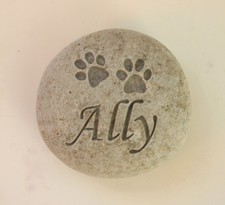 Paw Prinst Pet Memorial Custom Engraved Memorial Stone Pet Loss Personalized
