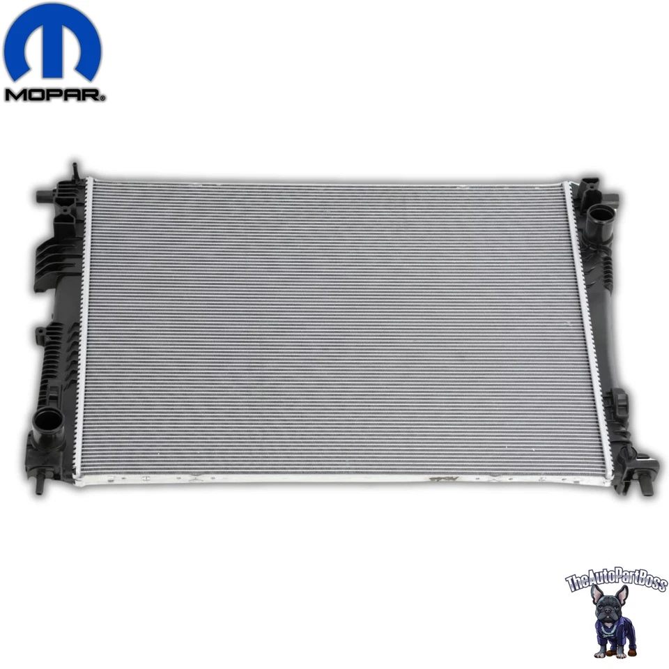 Radiador de refrigeración del motor Chrysler Pacifica Voyager 17-24 OEM Mopar 68595954AA Foto 2 de 4