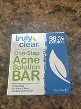 Acne Solution Blemish Cleanser Bar 3.5oz SEALED Truly Clear One Step New