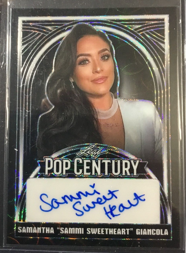 SAMANTHA "SAMMI SWEETHEART" GIANCOLA Autograph 2024 Leaf Pop Century Auto 2/3