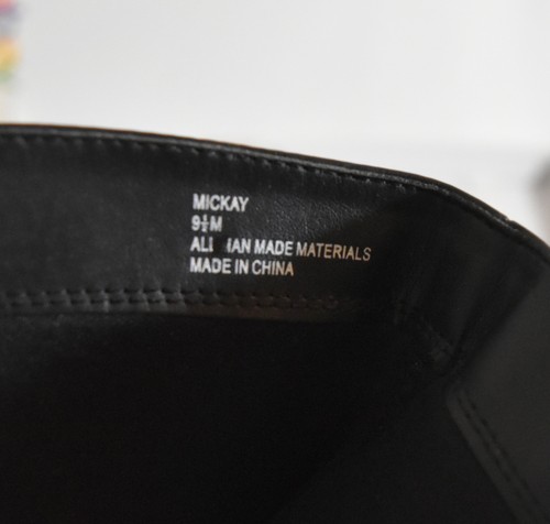 Style & Co Mickay Boots two side Buckle accents Black size 9.5 with 3 1/2 heel - Picture 3 of 9