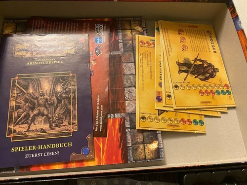 Dungeons and Dragons Das Fantasy Abenteuerspiel gebraucht Vollständig OVP Parker - Imagen 10 de 15