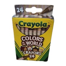 NEW Crayola Colors of the World 24 ct Box Crayons Flesh Skin Tones One Box