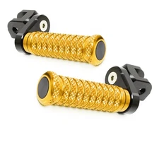 Gold M-Grip Front 25mm Extend Foot Pegs For DL 650 V-Strom 15-17 18 19 20 21 22