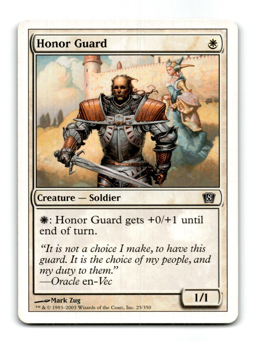 Honor Guard 25 8th Edition Magic: The Gathering ~A10-360