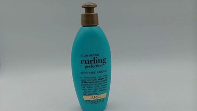 OGX Moroccan Curling Perfection Defining Cream, Hair-Smoothing 6 Oz.