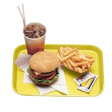 Cambro 1014FF108 14 in x 10 in Yellow Fast Food Tray