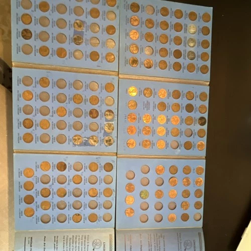 Lincoln Wheat Small Cent Collection 1909-1958 Whitman Albums Folders