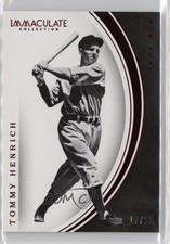 2016 Panini Immaculate Red 17/25 Tommy Henrich #21 k8v