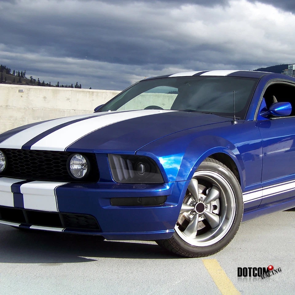 Black Fit 2005-2009 Ford Mustang Bumper Lights Signal Lamps Left+Right 06 07 08 - Изображение 2 из 4