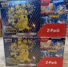 🔥 2 BOXES ✅ Pokémon Surging Sparks ETB + Booster Bundle Costco 2-Pack SEALED 🚀