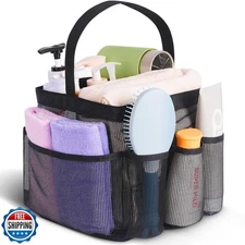 Eudele Mesh Shower Caddy Portable for College Dorm Room Essentials, 8-Pocket 