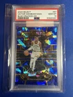 2023-24 Select Victor Wembanyama RC Blue Cracked Ice Prizm Concourse #87 PSA 10