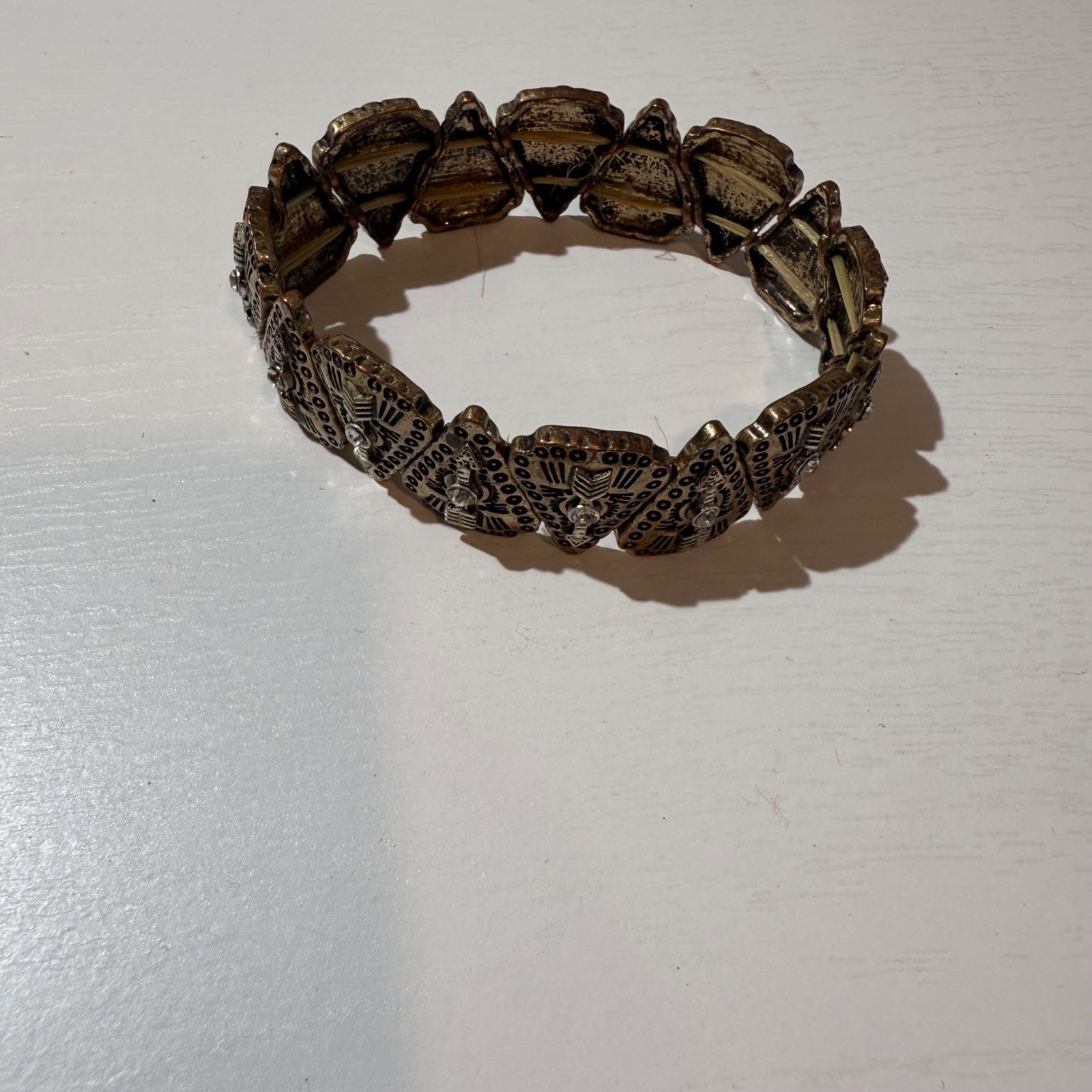 Boho Geometric Statement Cuff Bracelet – Antique … - image 4