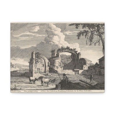 Jean Morin - Le Bouvier Assis - unknown - Canvas Wall Art