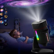 Galaxy Projector，Upgraded HD Star Projector Lens, 10 Realistic Nebula Scenari...