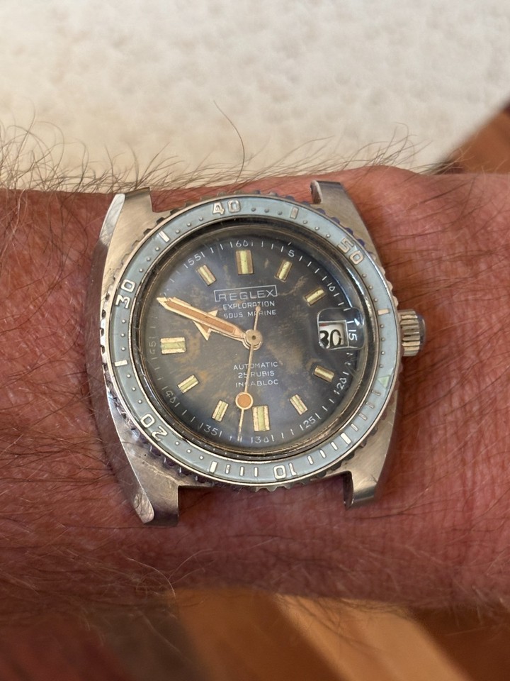 Cadran De Montre Vintage Skin Diver CRC 860 REGLEX 09 - 29,9 Mm - Neuf Stock