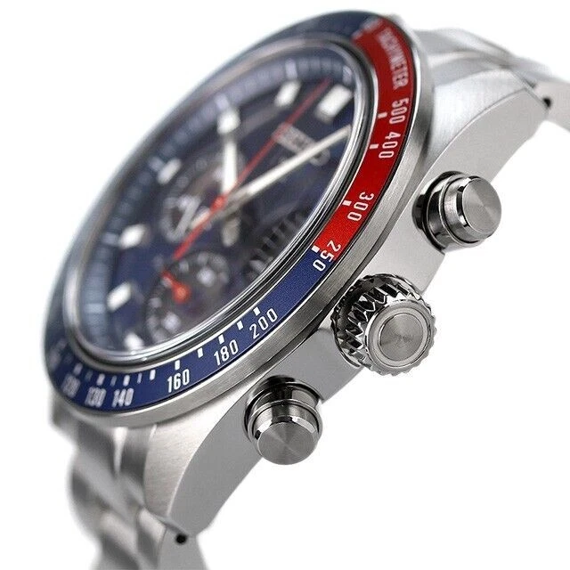 Orologio Cronografo Solare SEIKO Prospex SPEEDTIMER SBDL097 Pepsi Rosso x... - Immagine 3 di 4