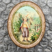 Superbe boite Miniature publicitaire Poupée circa XIXème (7)