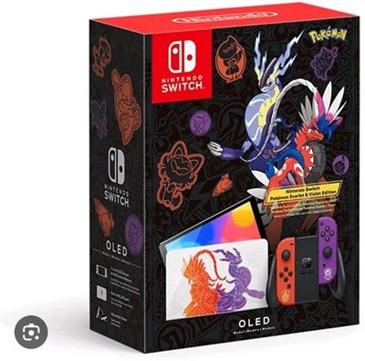 Nintendo Switch Pokémon Karmesin Purpur Edition OLED Konsole + Pokemon Karmesin