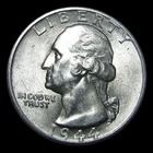 1944-S Silver Washington Quarter Dollar ---- Unc Coin ---- #PP707