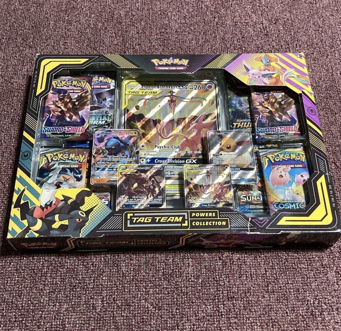 Pokemon TAG TEAM Powers Collection Espeon & Deoxys GX - Sealed