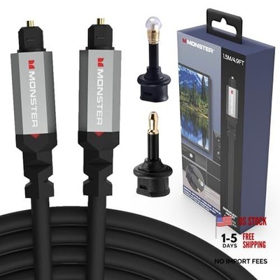 Gen2 Essentialsal Audio Cable (Toslink, SPDIF), Fiber 4.9 Feet Digital Optic