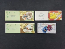 1905 antique BURPEE SEEDS CALENDARS victorian children 4pc SET floral AD