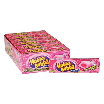 Hubba Bubba Max Outrageous Original Bubble Gum 5 Pieces 18 Pack 90 Total