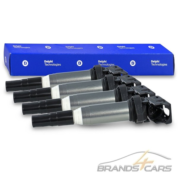 4X Delphi ZÜNdspule FÜR BMW 1-ER E81 F20 3-ER E46 E90 F30 4-ER 5-ER E60 F10 X3-image