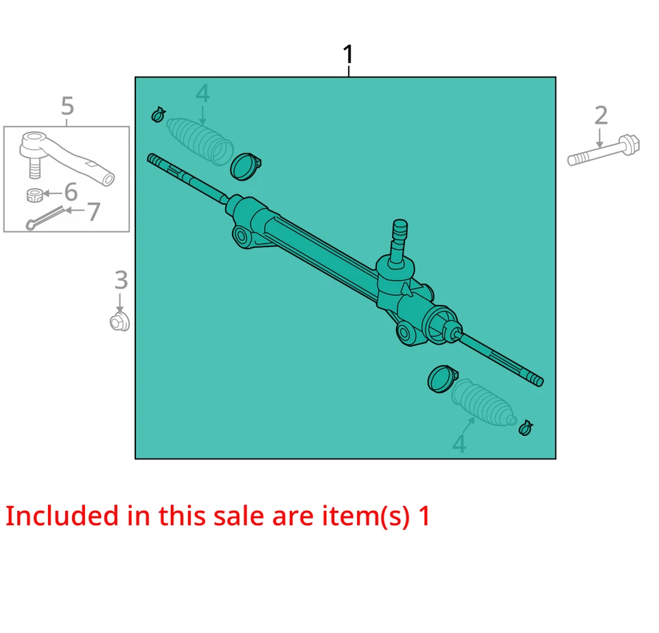 Steering Gear/Rack Power Rack And Pinion Fits 13-18 AVALON 2712072 Foto 3 de 4