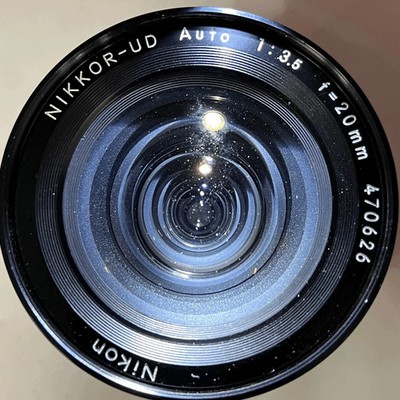 Nikon Nikkor-UD Auto 20mm f/3.5 Ultra Wide Angle Prime Lens Black