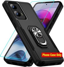 Heavy Duty Black Case with Screen Protector for Moto G Stylus 5G 2024 - Shockpro