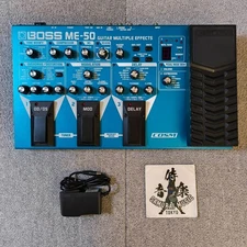 BOSS ME-50 Guitar Effects Pedal Multi-Effects Unit Pedal W/Power Cord From JP #1
