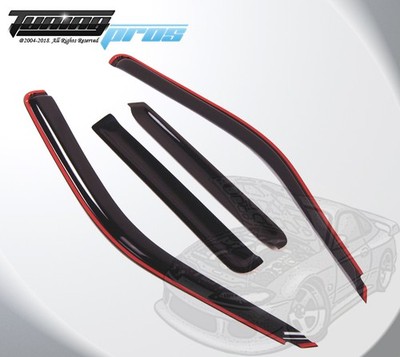 Dunkel Rauch Regen Deflektor 4pcs Inside-Mounted Ford Explorer Sport Trac