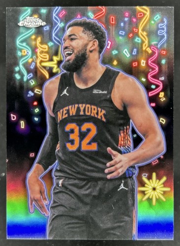 2025-26 Topps Chrome Update Karl-Anthony Towns Celebracion SP #CB-14 Knicks