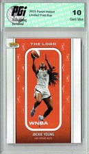 Jackie Young 2025 WNBA The Logo #LOGO-12 Only 1,447 Made Rare Card PGI 10