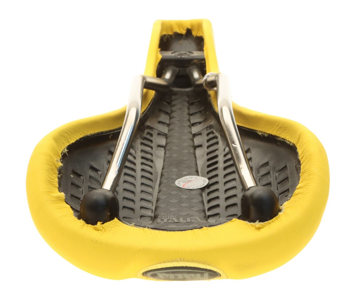 Selle Italia Flite Saddle Titanium Rail Calendar Yellow Leather