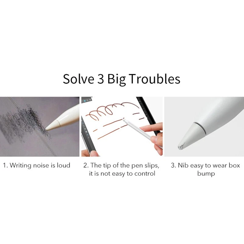 2X(Pencil Tip Cover for Pencil 2Nd 1St Generation Mute Silicone Nib Case2473 - Image 3 of 4