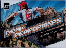 2019 Donruss Optic #PP-11 Aaron Nola Peak Performers Holo