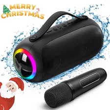 JYX Portable Speaker Outdoor Camping Karaoke Machine Waterproof and Campact Gift