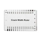 10pcs Plastic Concrete Crack Width Rulergloss Clear A