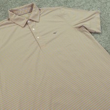 Vineyard Vines Shirt Mens Medium Performance Golf Polo Short Sleeve Striped