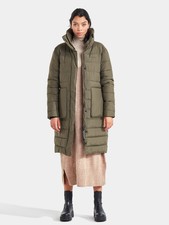 Didriksons Hilda Womens Puff Parka, Size: 34, Col: Fog Green,