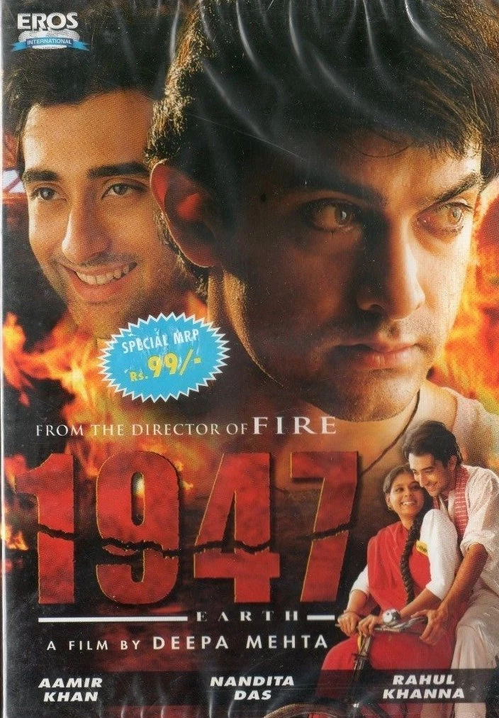 1947 EARTH - EROS ORIGINAL BOLLYWOOD DVD - Aamir Khan, Nandita Das, Rahul  Khanna | eBay