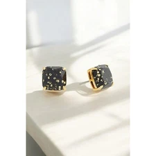 Kate Spade New York Mini Small Square Studs Earrings Black