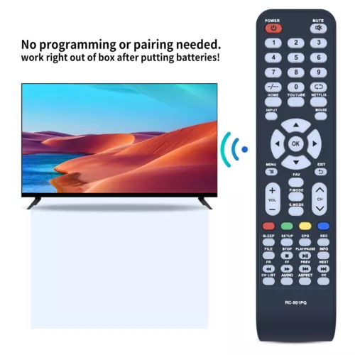New RC-901PQ Remote Control Work For Winia Smart TV Pantalla LED Daewoo - Picture 3 of 7