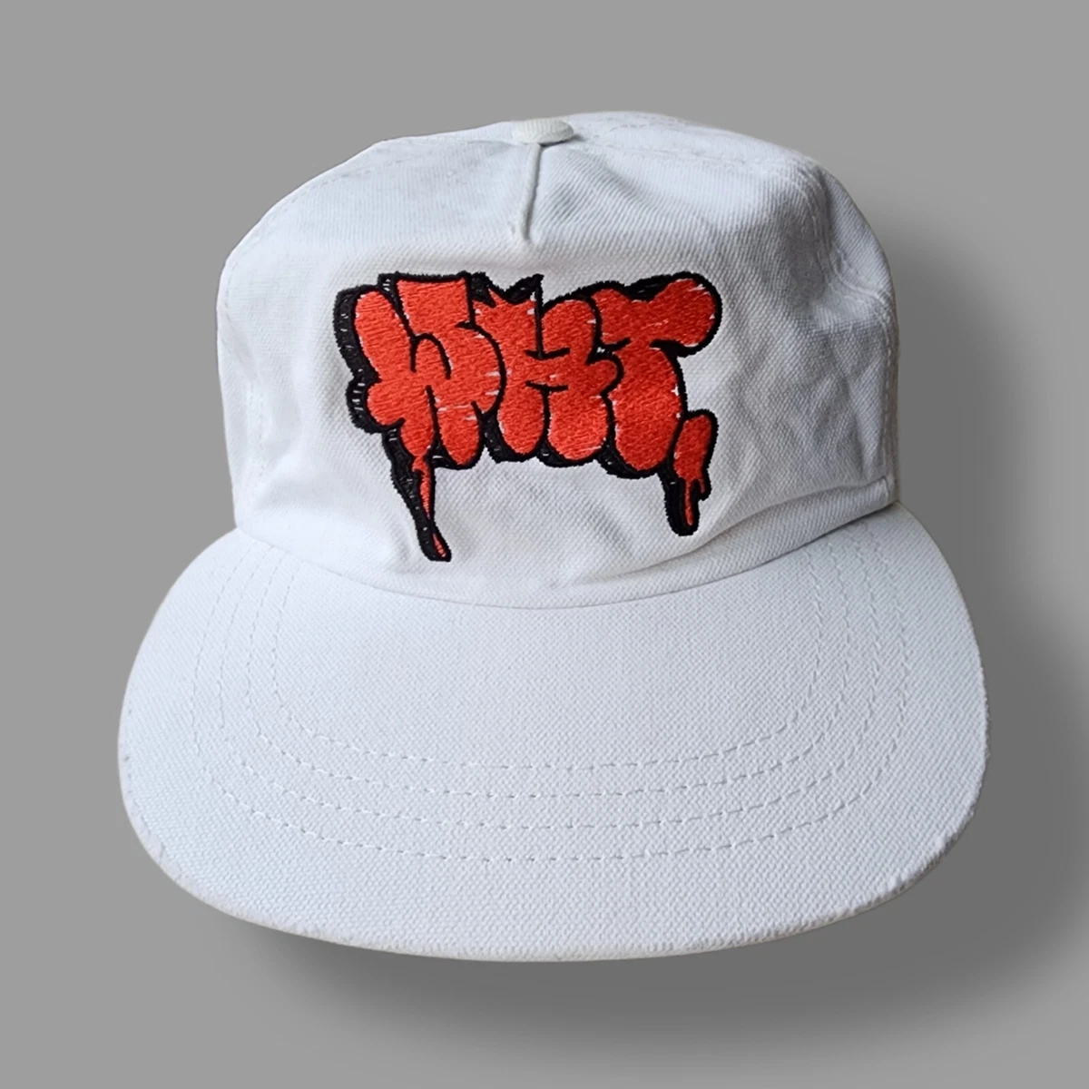 DEADSTOCK NWT OFF-WHITE VIRGIL ABLOH White & Red Graffiti Baseball Cap Size  OS